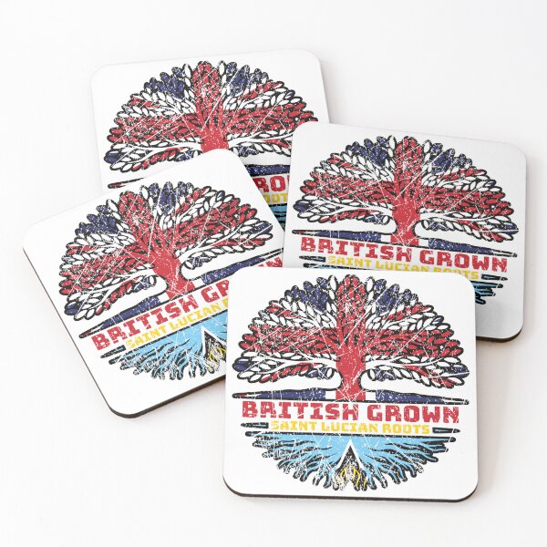 Item preview, Saint Lucia Saint Lucian British UK Tree Roots Flag designed and sold by FlagX.