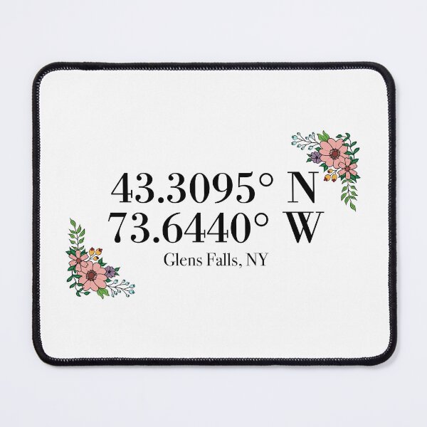 Item preview, Glens Falls, NY Coordinates designed and sold by mynameisliana.