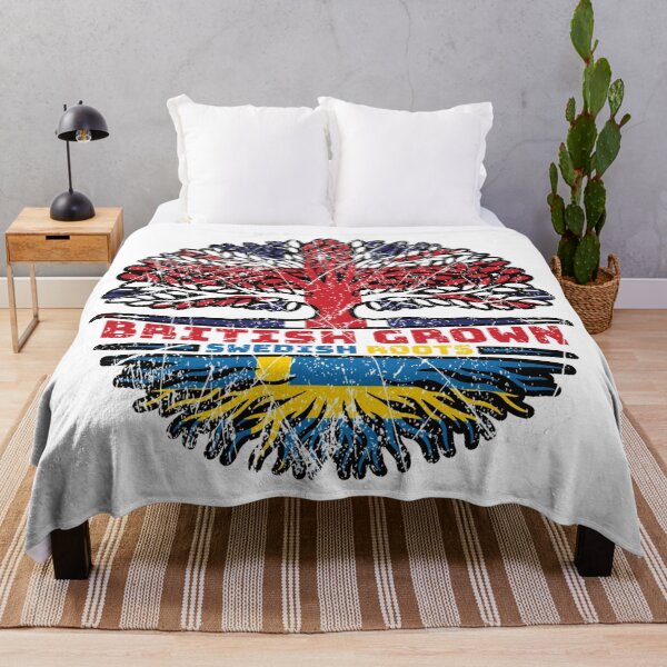 Item preview, Sweden Swedish Uk United Kingdom British Tree Roots Flag designed and sold by FlagX.