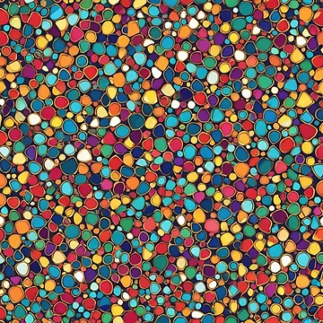 Artwork thumbnail, Abstract Colorful Pebbles Pattern by calibrit