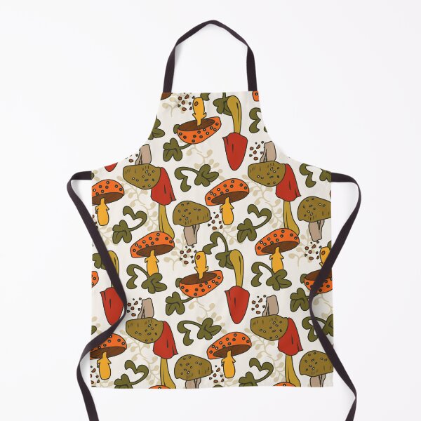 Item preview, Groovy Mushrooms 60s 70s Print Orange Green Gold designed and sold by Sharon Schwalbe.