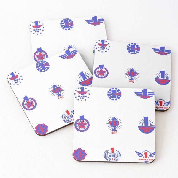 Item preview, sticker pack, number one, decorated, stylized designed and sold by Numbers-Art.