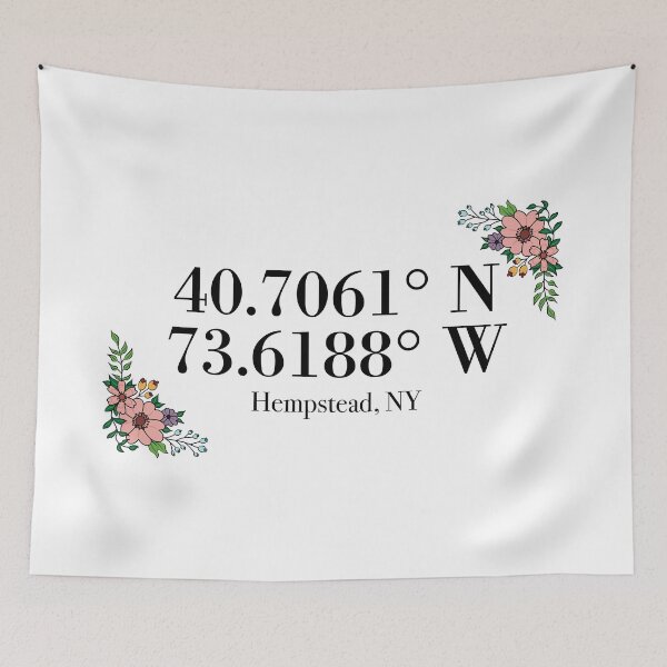 Item preview, Hempstead, NY Coordinates designed and sold by mynameisliana.