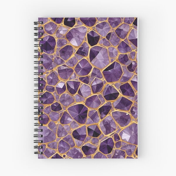 Item preview, Abstract Amethyst Gold Inlay Pattern designed and sold by calibrit.