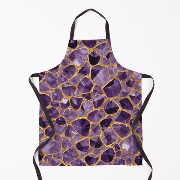Aperçu de l'œuvre Motif abstrait d'incrustation d'or améthyste créée et vendue par calibrit.