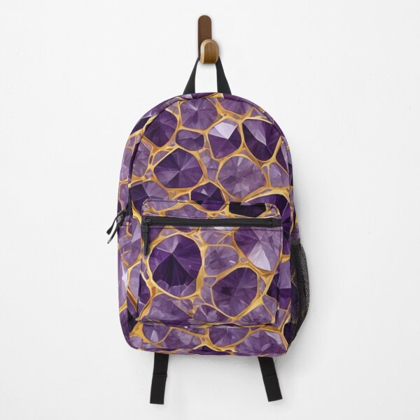Item preview, Abstract Amethyst Gold Inlay Pattern designed and sold by calibrit.