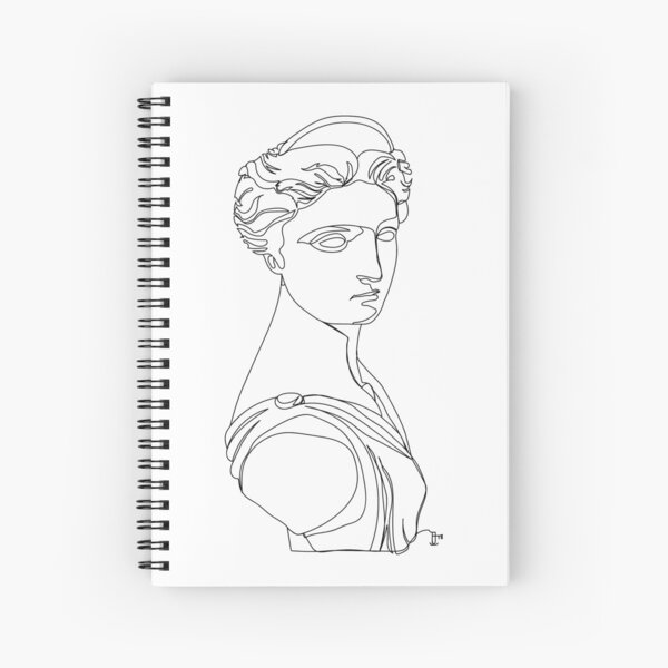 Pinky Promise Single line art Spiral Notebook for Sale by