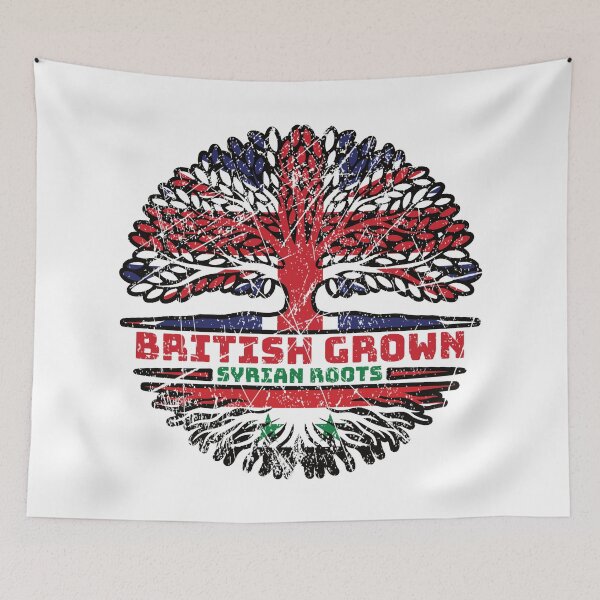 Item preview, Syria Syrian Uk United Kingdom British Tree Roots Flag designed and sold by FlagX.