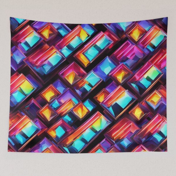 Item preview, Abstract Colorful Jeweled Pattern designed and sold by calibrit.