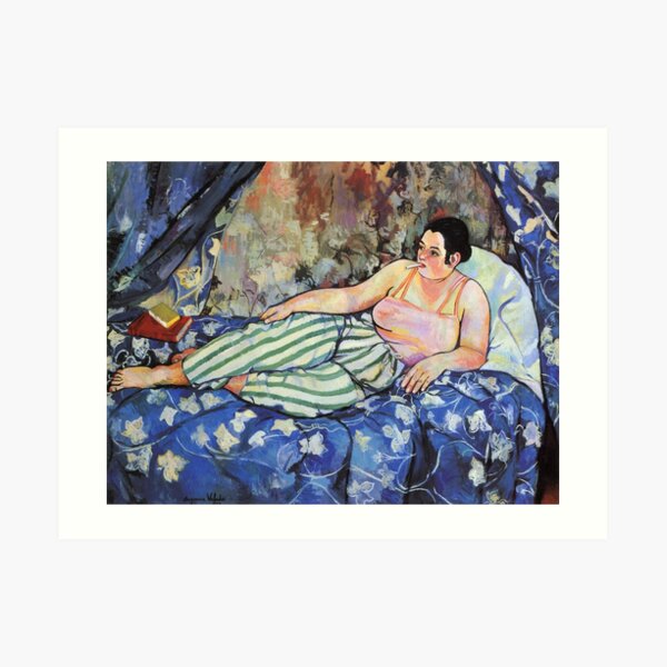 Vintage Suzanne Valadon 1923 - The Blue Room Fine Art Art Print