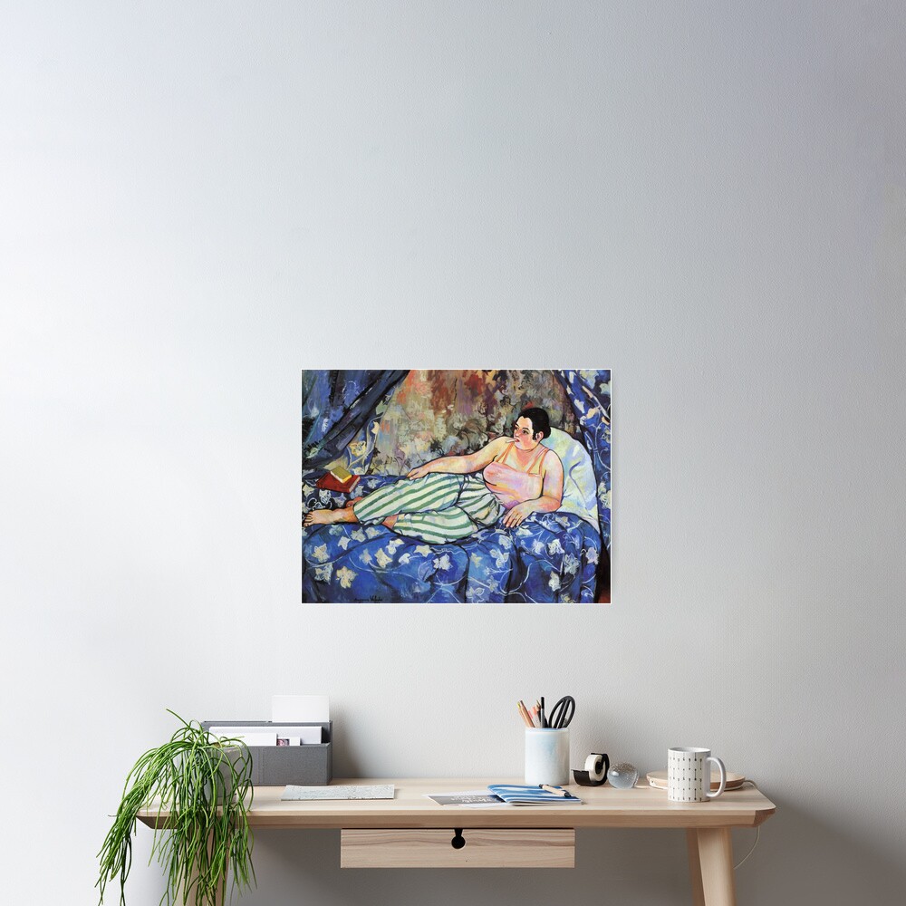 Vintage Suzanne Valadon 1923 Das Blaue Zimmer Fine Art Poster Von   Cposter,small,square Product,1000x1000.2u5 