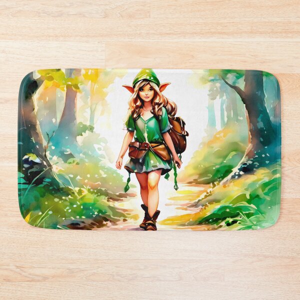 Item preview, Konya Walks Through the Enchanted Forest Realm - Elf Watercolor designed and sold by Second Draft Visuals.