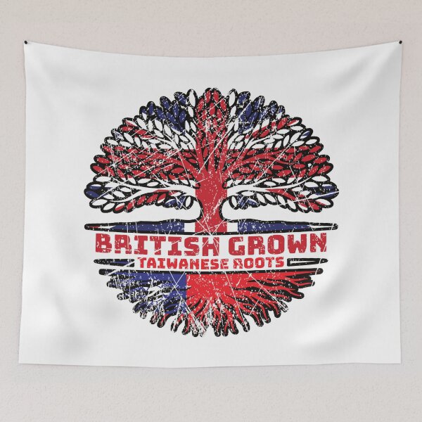 Item preview, Taiwanese Taiwan Uk United Kingdom British Tree Roots Flag designed and sold by FlagX.
