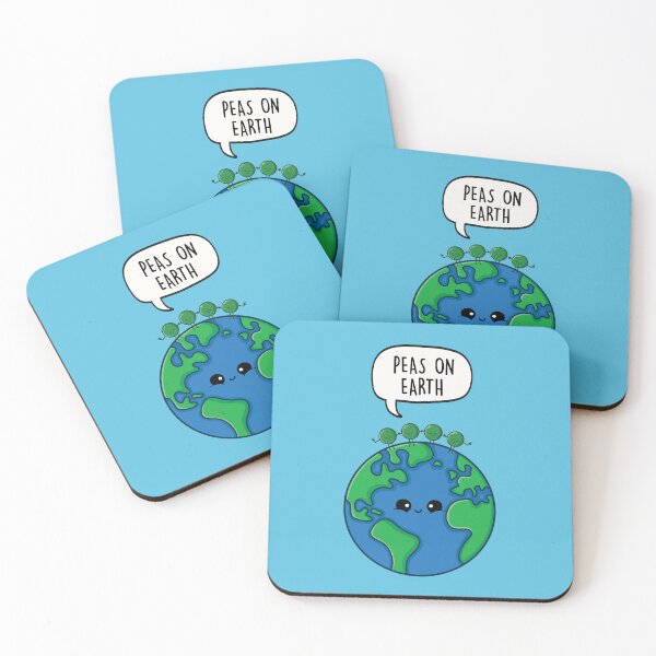 Item preview, Peas on Earth - Peace Pun gift designed and sold by LEFDDesigns.
