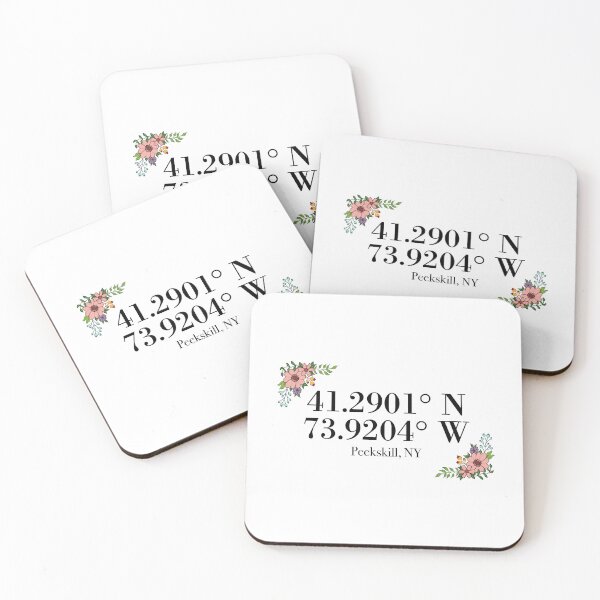 Item preview, Peekskill, NY Coordinates designed and sold by mynameisliana.