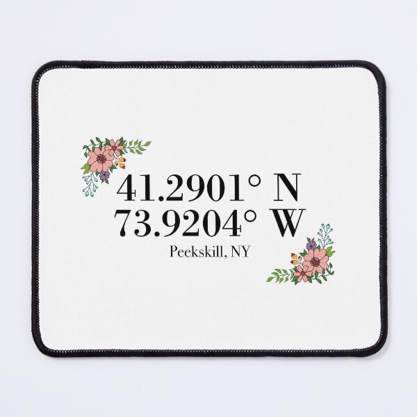 Item preview, Peekskill, NY Coordinates designed and sold by mynameisliana.