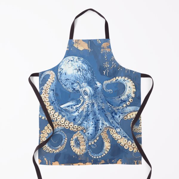 Item preview, Blue Asian Octopus designed and sold by TraditionalCA.