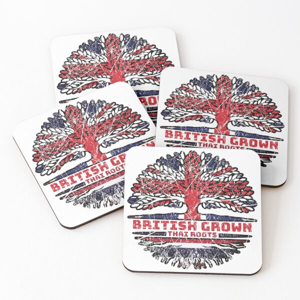 Item preview, Thailand Thai Uk United Kingdom British Tree Roots Flag designed and sold by FlagX.