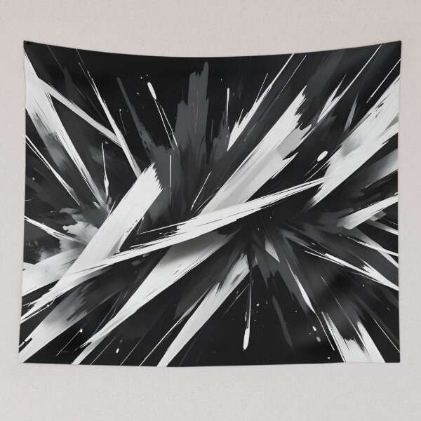 Item preview, Abstract White on Black Design designed and sold by papi1998.