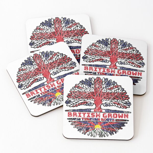 Item preview, Tibet Tibetan British UK Tree Roots Flag designed and sold by FlagX.