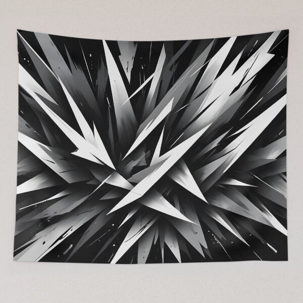 Item preview, Abstract White on Black Design designed and sold by papi1998.