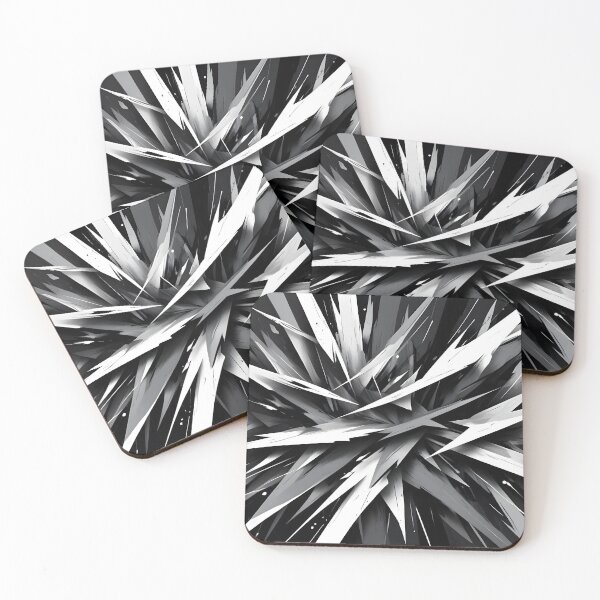 Item preview, Abstract White on Black Design designed and sold by papi1998.