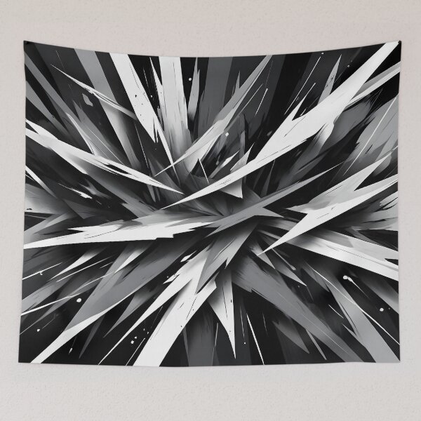 Item preview, Abstract White on Black Design designed and sold by papi1998.