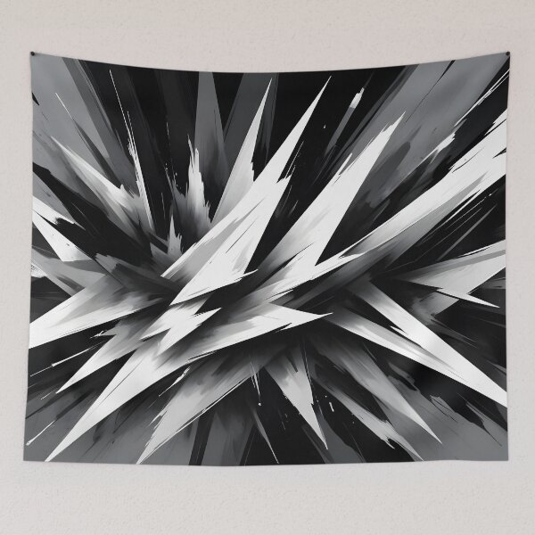 Item preview, Abstract White on Black Design designed and sold by papi1998.