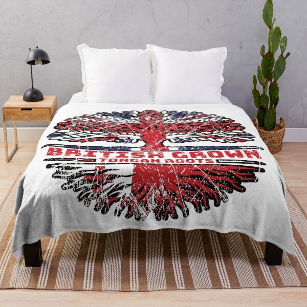 Item preview, Tonga Tongan Uk United Kingdom British Tree Roots Flag designed and sold by FlagX.
