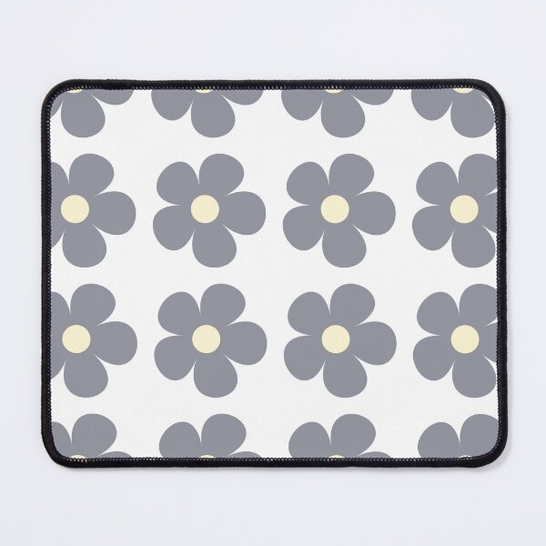 Item preview, Blue Flower Grid Pattern designed and sold by thankluckystars.