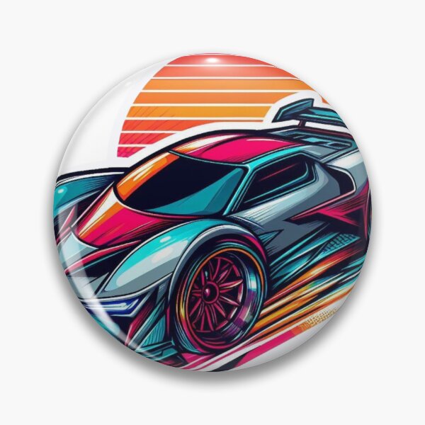 Item preview, Sunset Synthwave Supercar designed and sold by RetroDig.
