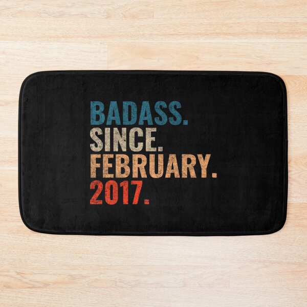 Item preview, Badass since February 2017 Vintage 2017 February birthday gift designed and sold by Teelogic.