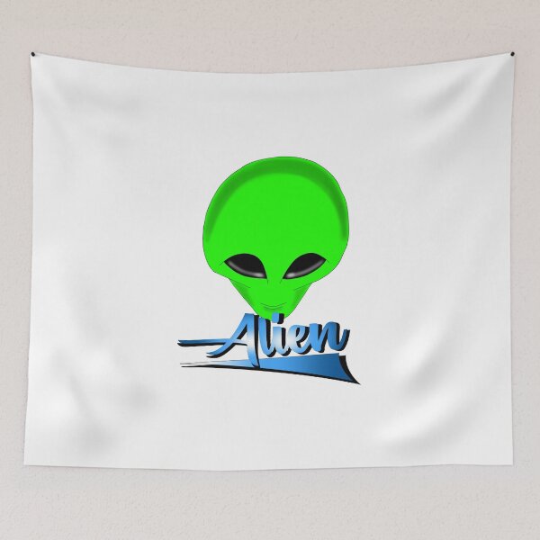 Item preview, Green alien head  designed and sold by TheEndDesign.