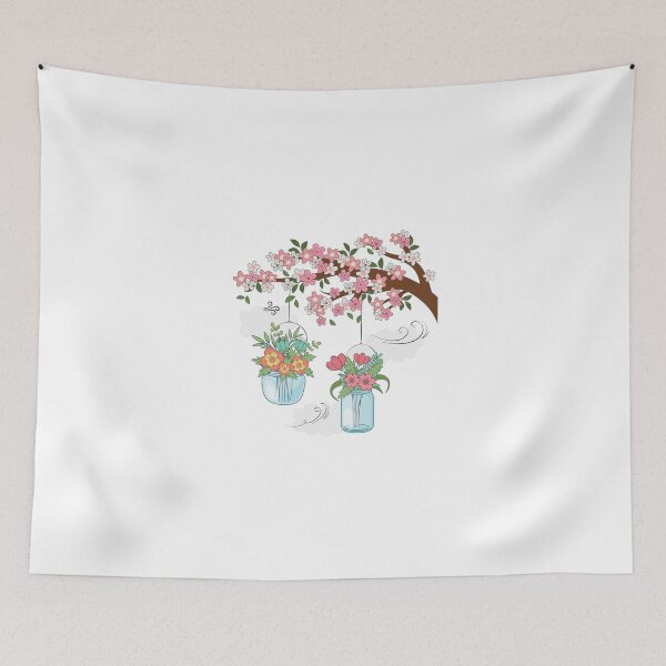 Item preview, Mason jar with flowers designed and sold by Nice En.
