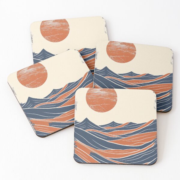Item preview, Abstract Sunset Over Waves designed and sold by Retrocranio.