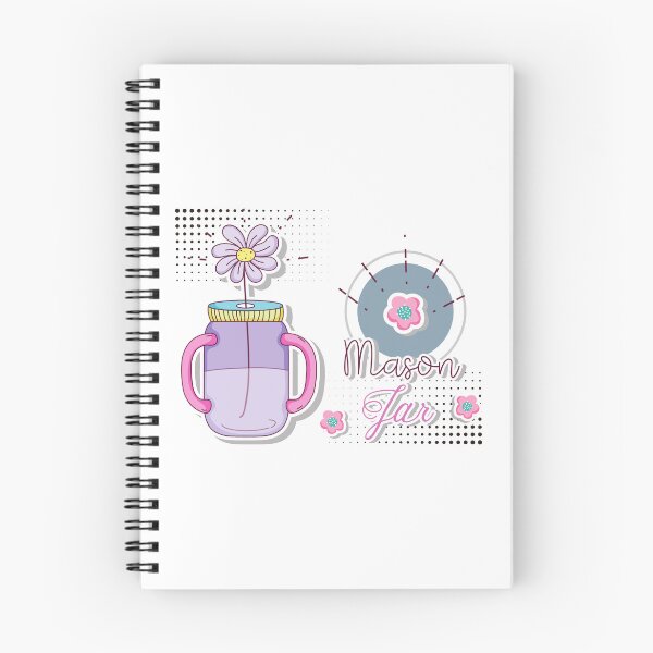 Item preview, Mason jar with flowers designed and sold by Nice En.