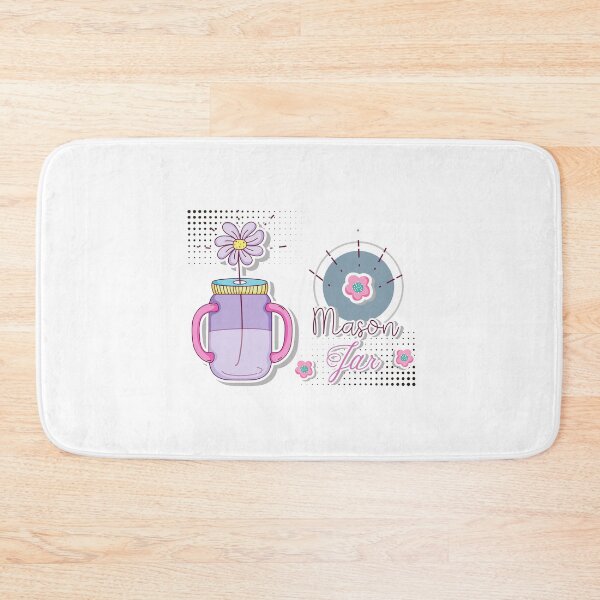 Item preview, Mason jar with flowers designed and sold by Nice En.