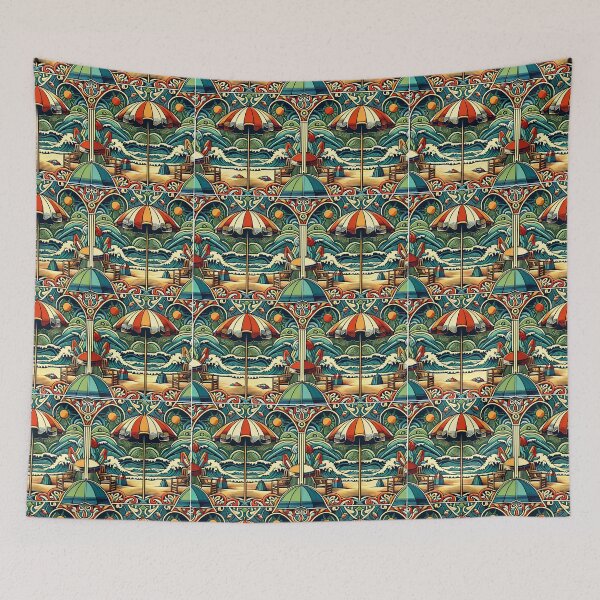 Item preview, Sunny Beach Umbrella Pattern 2 designed and sold by PurplePajamas.
