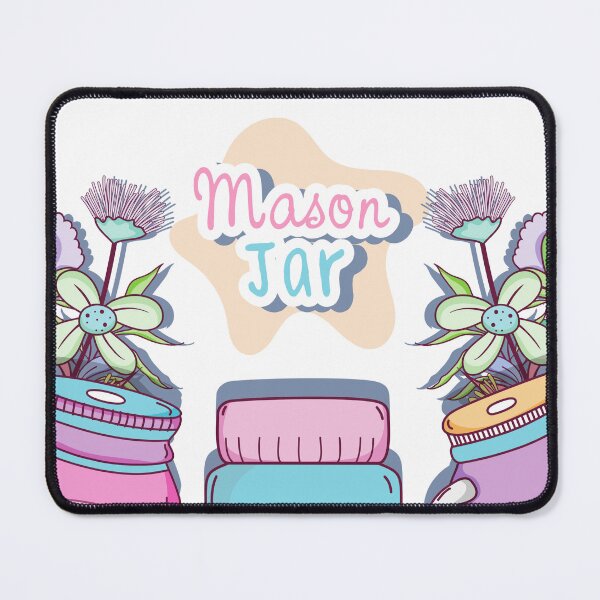 Item preview, Mason jar with flowers designed and sold by Nice En.