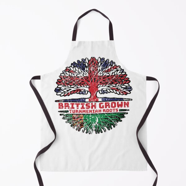 Item preview, Turkmenistan Turkmenian British UK Tree Roots Flag designed and sold by FlagX.