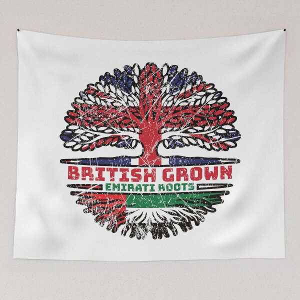 Item preview, United Arab Emirates Emirati Uk United Kingdom British Tree Roots Flag designed and sold by FlagX.