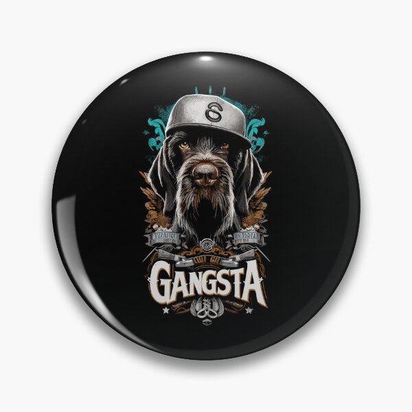 Item preview, German Wirehaired Pointer Gangsta Dog Gift designed and sold by Pineapple-Tree.