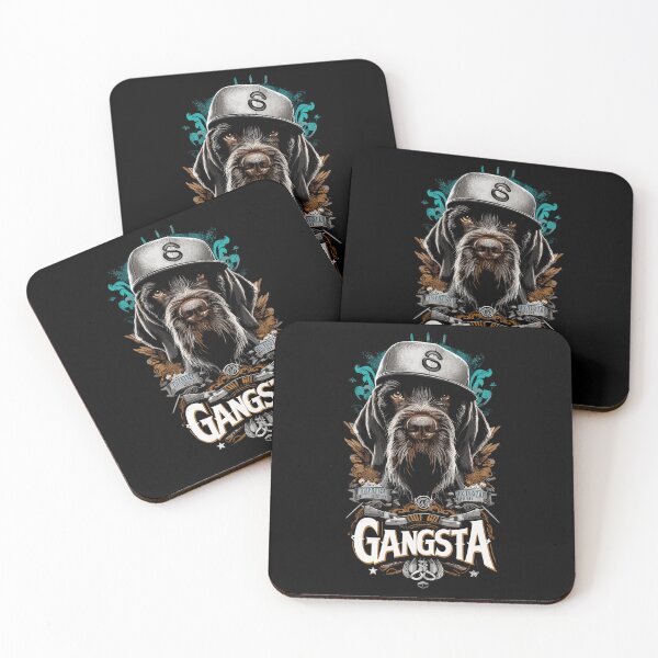 Item preview, German Wirehaired Pointer Gangsta Dog Gift designed and sold by Pineapple-Tree.