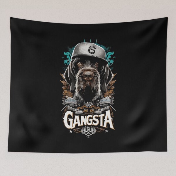 Item preview, German Wirehaired Pointer Gangsta Dog Gift designed and sold by Pineapple-Tree.