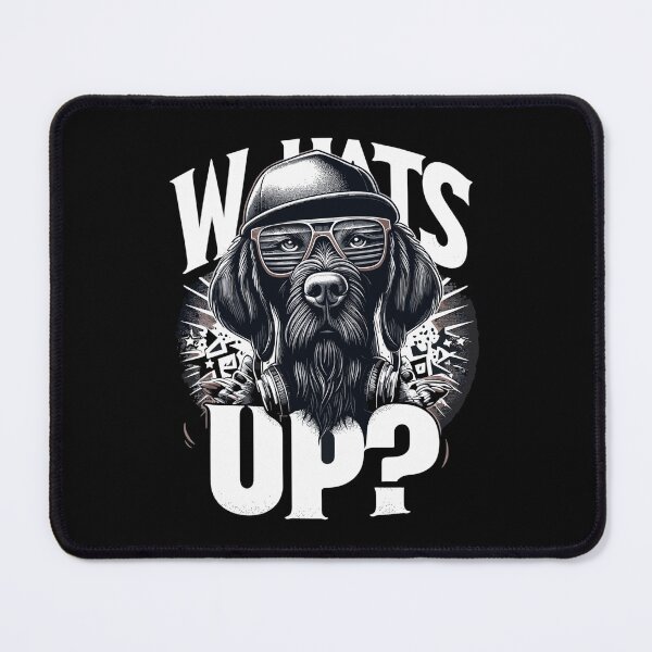Item preview, German Wirehaired Pointer Gangster What's up Dog Gift designed and sold by Pineapple-Tree.