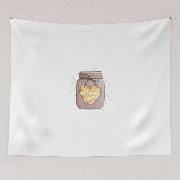 Item preview, Mason jar with flowers designed and sold by Nice En.