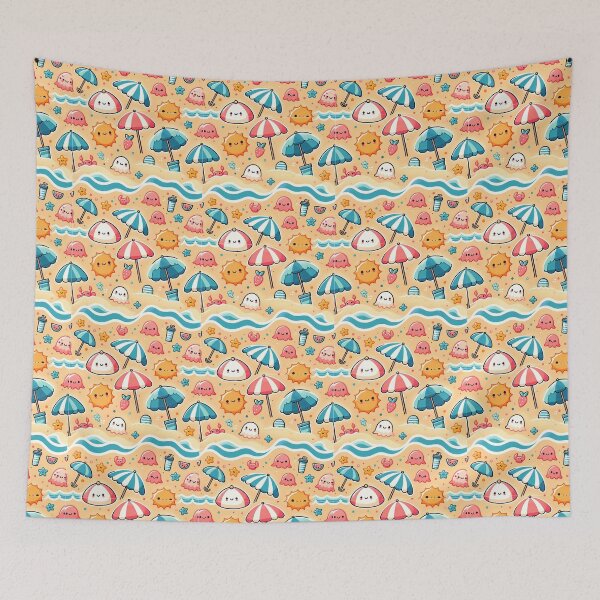 Item preview, Cute Fun Beach Umbrella Pattern designed and sold by PurplePajamas.