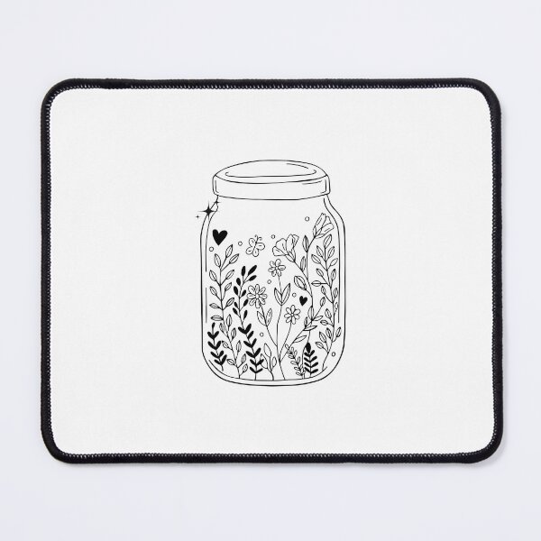 Item preview, Mason jar with flowers designed and sold by Nice En.