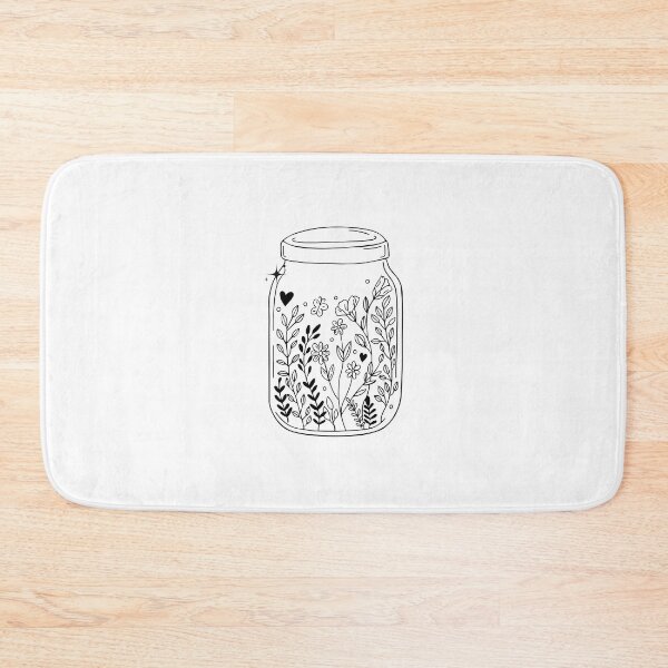 Item preview, Mason jar with flowers designed and sold by Nice En.