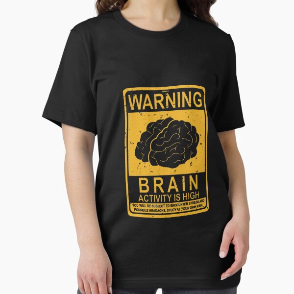 Item preview, Warning Brain Activty is High, funny artwork  designed and sold by Slickskillz11.